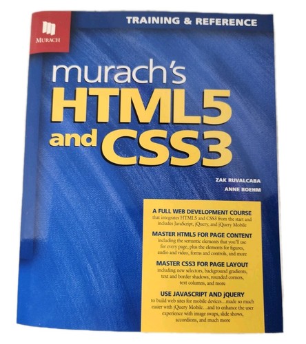 Murach html5 and css3 zak - and, by