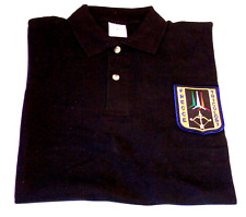 Aeronautica Militare FRECCE TRICOLORI - NUOVA - POLO Uomo NERA PATCH Tag. M
