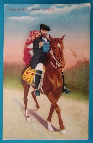 Cartolina costumi sardi - sardi,