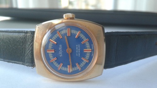 Savar 3690 oro cassa blu - savar,