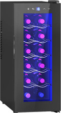 Cantinetta Vino Refrigerata 12 Bottiglie 34L Cantina Vino Monotemperatura 8-18℃ 