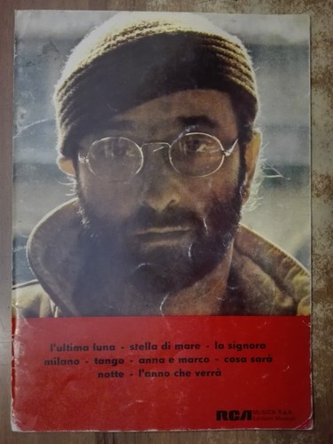 Lucio dalla rca musicali - rca, ed.