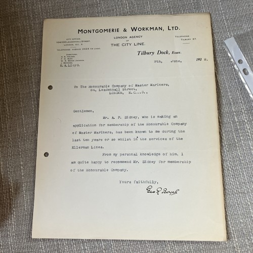 Merchant navy ephemera - merchant,