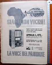 Pubblicità 1935 LA VOCE DEL