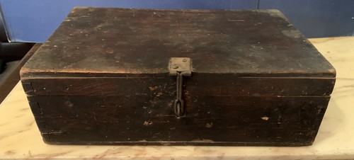 Antica cassa legno militare - antica,