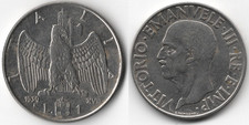 1 Lira - 1939 - Amagnetica -