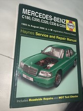 MERCEDES BENZ W202 1.8 2.0 2.3 2.5 PETROL & DIESEL 1993-2000 REPAIR MANUAL *NEW*
