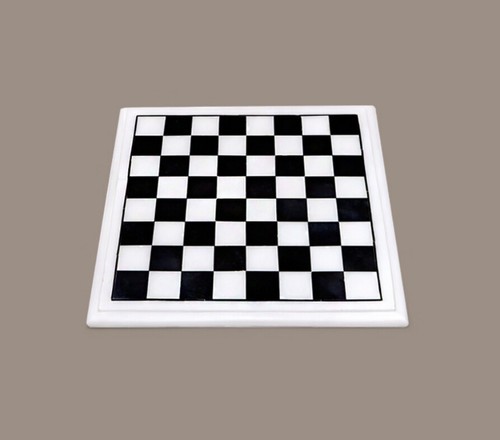 Scacchiera marmo piano - marmo, 18"