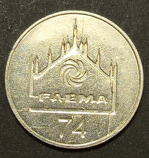 GETTONE TOKEN FAEMA 74 DISTRIBUTORI AUTOMATICI CAFFE' VINTAGE