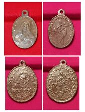 Lotto 2 medaglie devozionali religiose votive