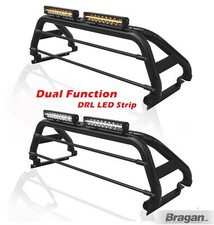 RollBar Nero + LEDs + Luce Freno + LightBar Per Nissan Navara D23 / NP300 2016+