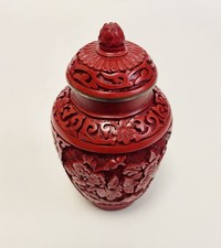 Vaso cinese intagliato - , in