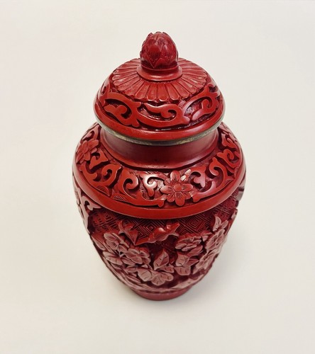 Vaso cinese intagliato - , in