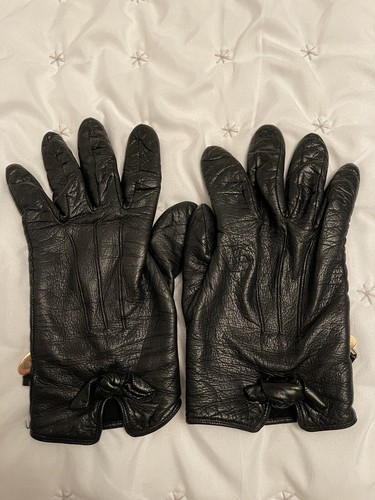 Moschino guanti pelle fine - guanti, in