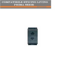 DOPPIO PULSANTE 10A ARC COMPATIBILE LIVING CLASSIC 4552