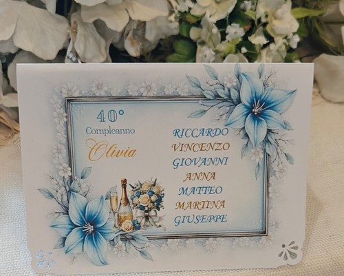 Segnatavolo compleanno con - compleanno,