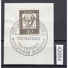 Berlino 1961, Mich Nr 206 Lusso Timbro Completo Primo Giorno