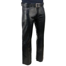 pantalone pelle uomo