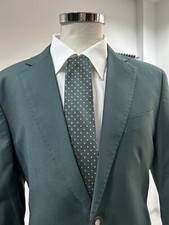 ABITO VESTITO UOMO MADE IN ITALY VERDE SCURO SLIM FIT 44 46 48 50 52 54 56 58 d7