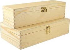 PZ 2 SCATOLE IN LEGNO DI PINO