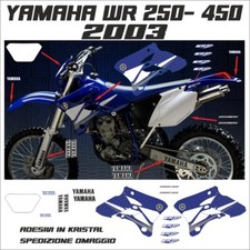 Adesivi  grafica YAMAHA WR 250 450  2003 in kristal KIT COMPLETO