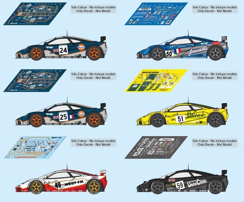 Decals mclaren gtr mans - mclaren,