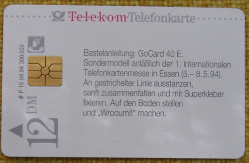Scheda telefonica tedesca 15 - scheda,