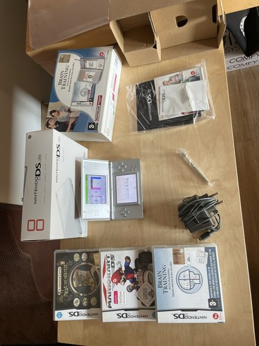 Nintendo lite silver cib - nintendo,