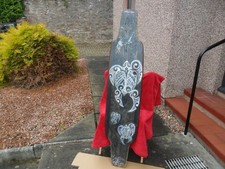 Massiccio ponte longboard 54 x 12" / opera d'arte di Joe Rusbridge uno di uno nel Regno Unito