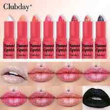 Rossetto Diamante Lucido Nero Rosa Vetro Alta Copertura Glitter Labbra Metallizzato
