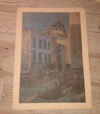 STAMPA GIUSEPPE FIORE BARI VECCHIA PIAZZA MERCANTILE 35X50 CM