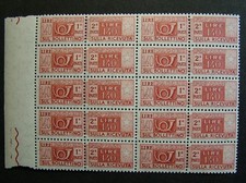 1955 Italia Blocco 10 Valori