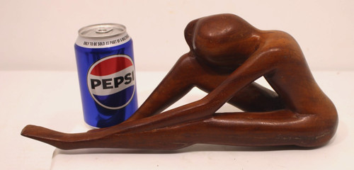 Statua uomo pensante legno - uomo, in
