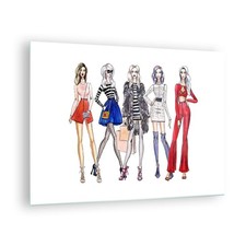 Quadro su Vetro 70x50cm Moda