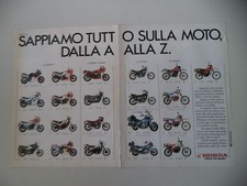 advertising Pubblicità 1985 HONDA VF 1000/500/400/CBX 650/VF/XL 600/XLV 750/VF F