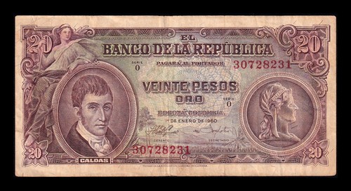 Colombia pesos oro - colombia, 20