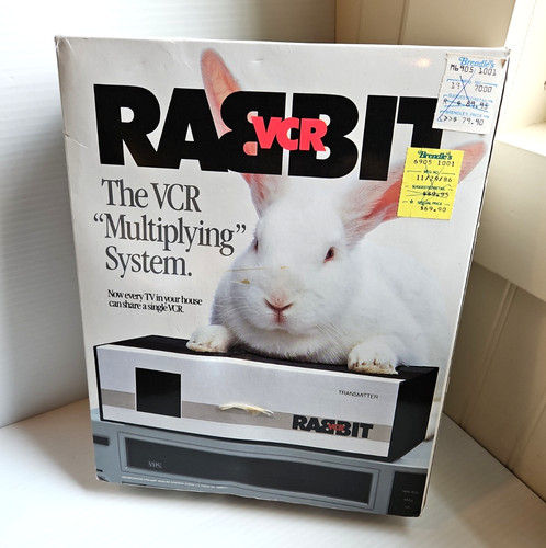 Vintage rabbit vcr sistema - rabbit,