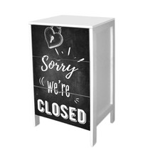 Cassettiera comodino Bianco