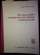Cervati PER UNO STUDIO COMPARATIVO DEL DIRITTO COSTITUZIONALE Giappichelli 2009