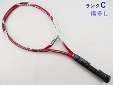 Racchetta da tennis usata Yonex Vcore Xi 100 modello 2012 paraurti superiore crepata 4 1/4