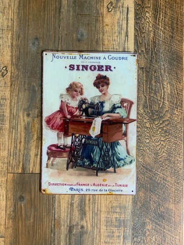 Insegna metallo singer - insegna, metallo,