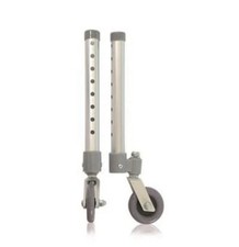 Coppia di Gambe con ruote piroettanti per Deambulatore Girello per anziani foro 