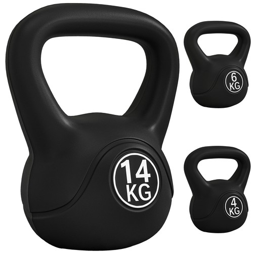 Homcom kettlebell per fitness - per,