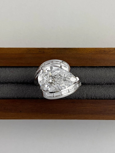 5ct certified pear cut - 5ct,