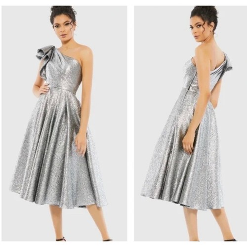 Abito mac duggal argento - mac,