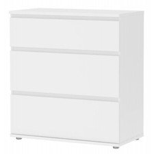 Cassettiera Bianca 3 Cassetti