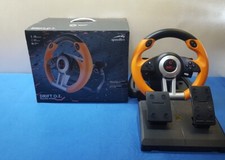 VOLANTE PEDALES SPEEDLINK DRIFT O.Z RACING WHEEL USB PC NEGRO NARANJA CAJA