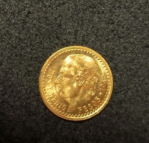 Moneta oro pesos mezzo - moneta,