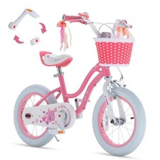 RoyalBaby Bicicletta per Ragazze EZ Bike Stargirl Allenamento Equilibrio Libero, Misura:12-20 Pollici