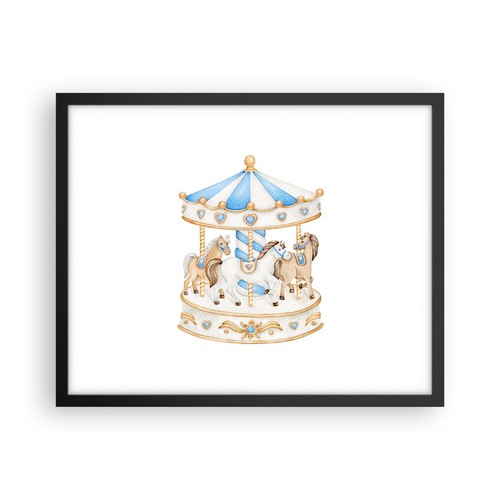Poster 50x40cm cavalli - poster, giostra